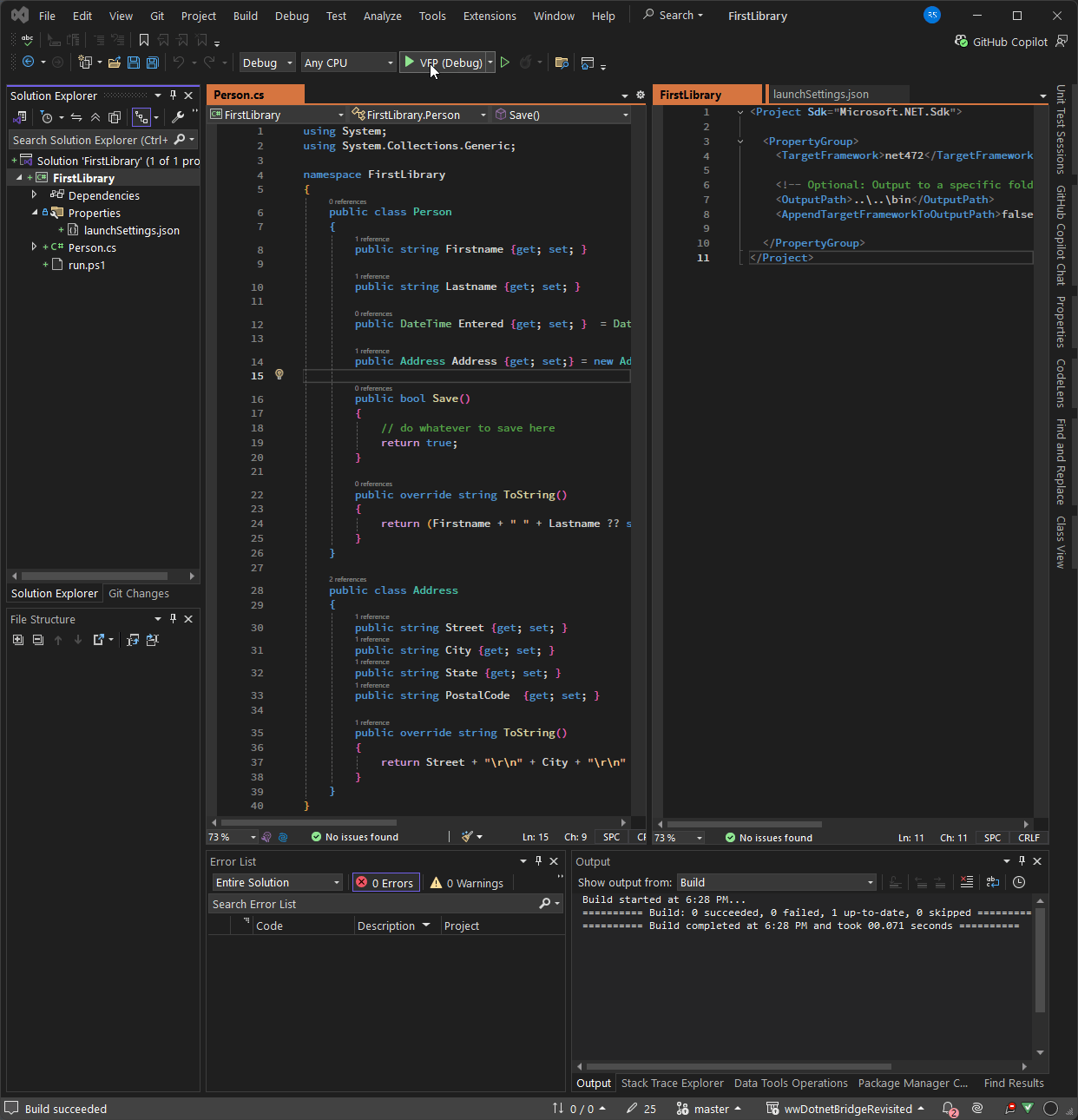 Open Project In Visual Studio